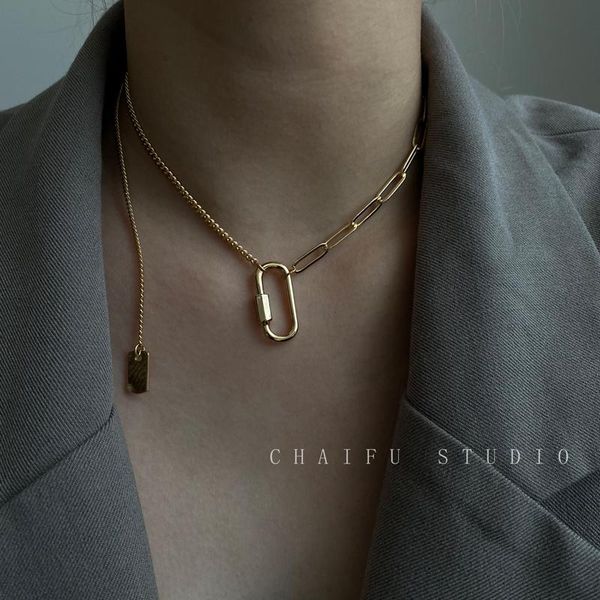 chains european and american style titanium steel minimalist cool joker elegant temperament small tag necklace, Silver
chains european and american style titanium steel minimalist cool joker elegant temperament small tag necklace, Silver