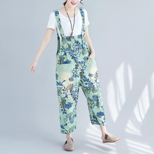 women's jumpsuits & rompers 2021 jumpsuit loose large size retro literary japanese printing hole bib nine pants fashion, Black;white
women's jumpsuits & rompers 2021 jumpsuit loose large size retro literary japanese printing hole bib nine pants fashion, Black;white