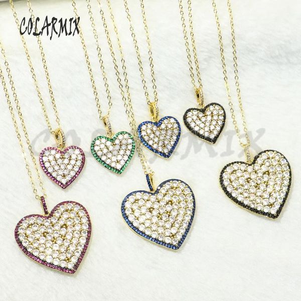 pendant necklaces 5 pieces heart pendants necklace micro paved zircon fashion accessories jewelry for women 50182, Silver
pendant necklaces 5 pieces heart pendants necklace micro paved zircon fashion accessories jewelry for women 50182, Silver