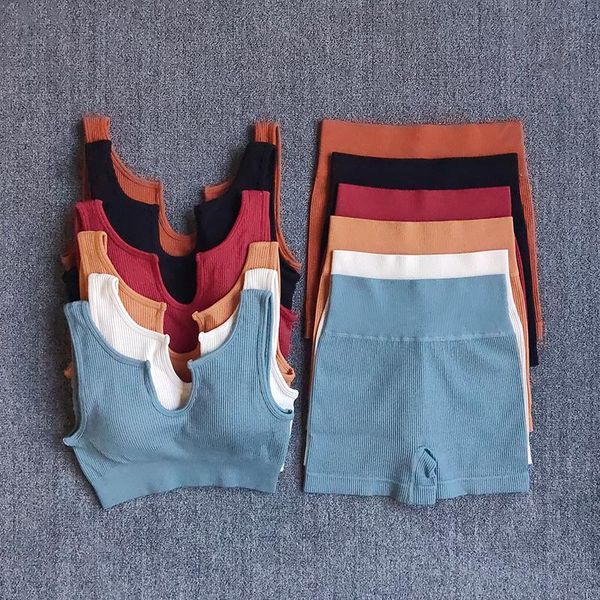 yoga outfit high waist shorts sets seamless sports suit gym clothes fitness women bra ribbed workout set
yoga outfit high waist shorts sets seamless sports suit gym clothes fitness women bra ribbed workout set