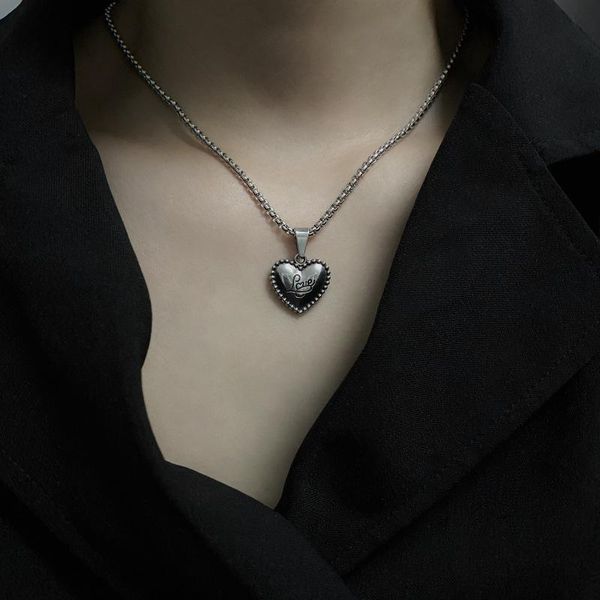 pendant necklaces trendy simple hip hop punk style love heart necklace for women silver color party jewelry accessories
pendant necklaces trendy simple hip hop punk style love heart necklace for women silver color party jewelry accessories