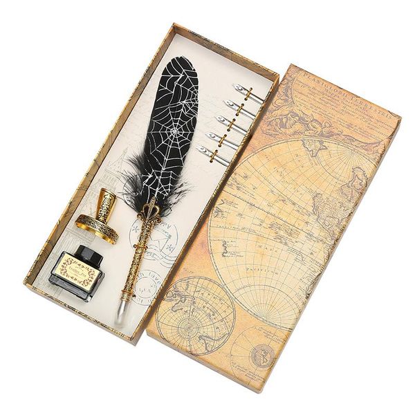 retro dip pen luxury pountain set colorful flower feather student writing calligraphy pens teacher's day creative gift fountain
retro dip pen luxury pountain set colorful flower feather student writing calligraphy pens teacher's day creative gift fountain