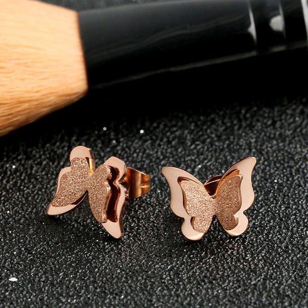 trendy stainless steel butterfly rose gold fresh cute frosted small insect earrings aretes de acero inoxidable para mujer 2021 stud, Golden;silver
trendy stainless steel butterfly rose gold fresh cute frosted small insect earrings aretes de acero inoxidable para mujer 2021 stud, Golden;silver