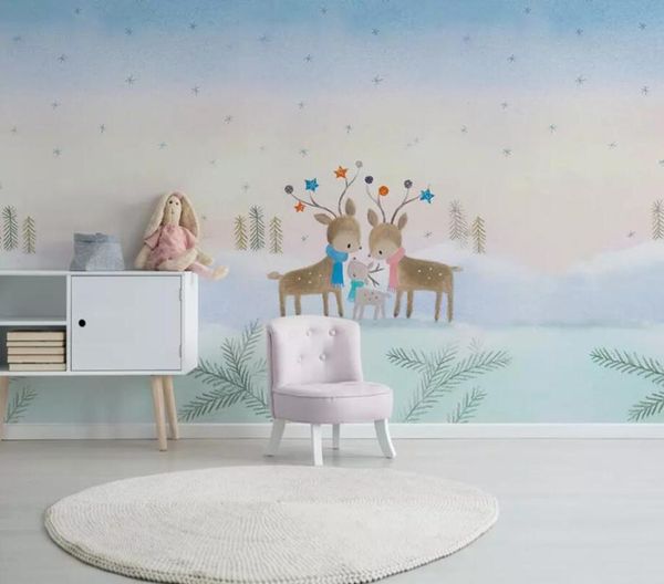 wallpapers milofi custom 3d wallpaper mural hand-painted cartoon animal elk children's room living bedroom background wall decoration
wallpapers milofi custom 3d wallpaper mural hand-painted cartoon animal elk children's room living bedroom background wall decoration