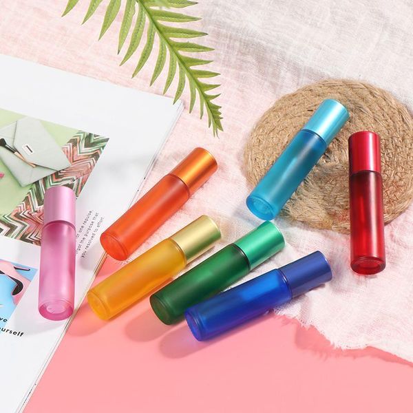 storage bottles & jars 1pcs 10ml portable frosted colorful thick glass roller essential oil perfume travel refillable rollerball bottle
storage bottles & jars 1pcs 10ml portable frosted colorful thick glass roller essential oil perfume travel refillable rollerball bottle