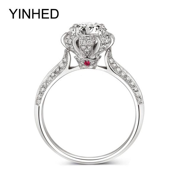 wedding rings yinhed luxury solid 925 sterling silver ring inlay natural rubis 7.5mm cz diamant engagement for women zr142, Slivery;golden
wedding rings yinhed luxury solid 925 sterling silver ring inlay natural rubis 7.5mm cz diamant engagement for women zr142, Slivery;golden