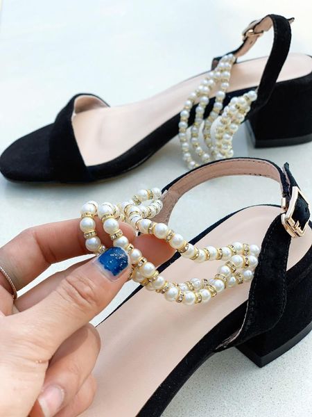 dress shoes kmeioo elegant summer women pearl strap sandals chunky heels concise block woma, Black
dress shoes kmeioo elegant summer women pearl strap sandals chunky heels concise block woma, Black