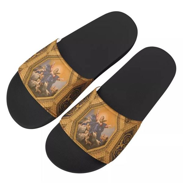 slippers whereisart golden painting women shoes 2021 summer footwear fashion luxury female slides outdoor flat sandals, Black
slippers whereisart golden painting women shoes 2021 summer footwear fashion luxury female slides outdoor flat sandals, Black
