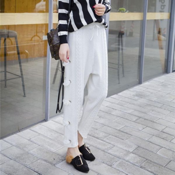 women's pants & capris lace up cargo women elastic knitted trousers loose striped sweatpants solid casual streetwear pantalon femme spr, Black;white
women's pants & capris lace up cargo women elastic knitted trousers loose striped sweatpants solid casual streetwear pantalon femme spr, Black;white