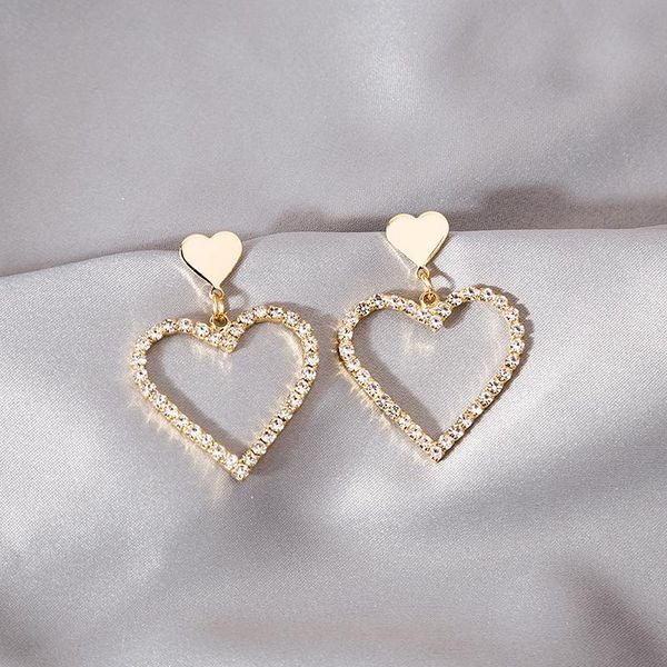 dangle & chandelier korean sweet shiny rhinestone big heart earrings for women girl gold color metal hollow large drop statement jewellery, Silver
dangle & chandelier korean sweet shiny rhinestone big heart earrings for women girl gold color metal hollow large drop statement jewellery, Silver