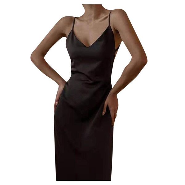 casual dresses sagace for women 2021 summer fashion v neck ladies solid color backless dress y2k streetwear long suspender, Black;gray
casual dresses sagace for women 2021 summer fashion v neck ladies solid color backless dress y2k streetwear long suspender, Black;gray