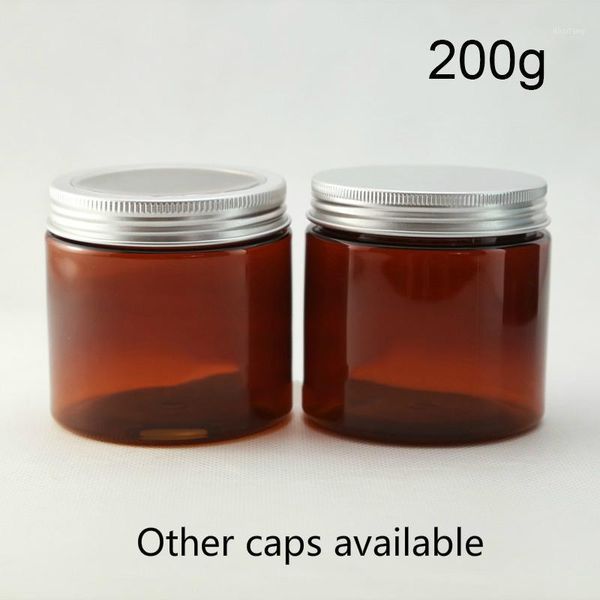 storage bottles & jars 200g brown plastic jar empty cosmetic facial cream body lotion mask travel bottle small tea candy container
storage bottles & jars 200g brown plastic jar empty cosmetic facial cream body lotion mask travel bottle small tea candy container