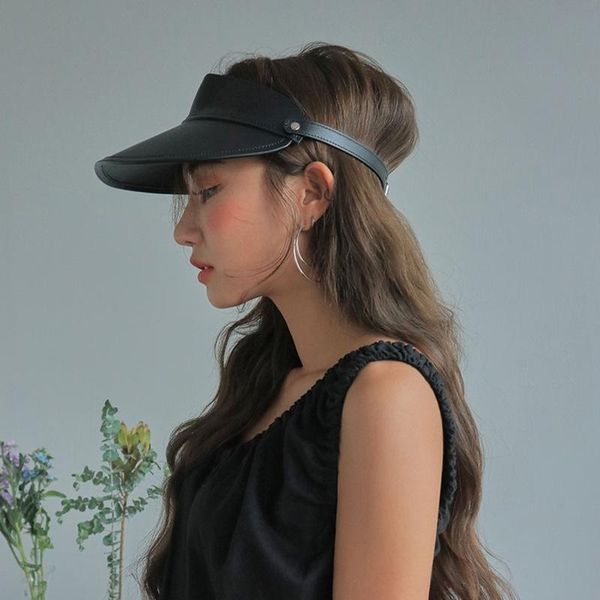 wide brim hats sunshade hat bicycle pu sun women visor summer cap fashion show model harajuku empty roof, Blue;gray
wide brim hats sunshade hat bicycle pu sun women visor summer cap fashion show model harajuku empty roof, Blue;gray