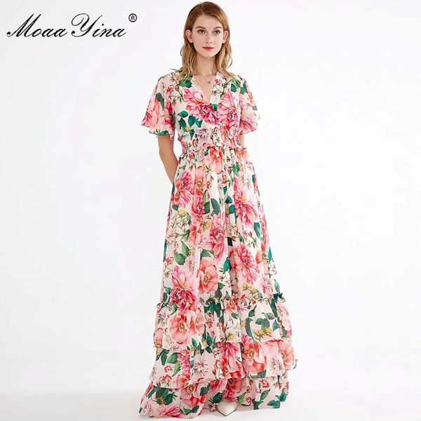 spring summer women dress v-neck flare sleeve floral-print elasticated waist cascading ruffle vacation maxi dresses 210524, Black;gray
spring summer women dress v-neck flare sleeve floral-print elasticated waist cascading ruffle vacation maxi dresses 210524, Black;gray