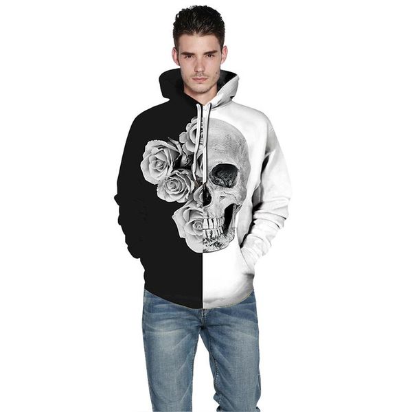men's hoodies & sweatshirts 2021 autumn men fashion hooded sweatshirt winter vintage patchwork skull printing long sleeve, Black
men's hoodies & sweatshirts 2021 autumn men fashion hooded sweatshirt winter vintage patchwork skull printing long sleeve, Black