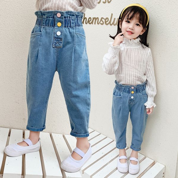 baby girls pants high waist jeans color buttons harem pants 1 2 3 4 5 6 7 8 years kids denim trousers 2021 autumn children jeans, White
baby girls pants high waist jeans color buttons harem pants 1 2 3 4 5 6 7 8 years kids denim trousers 2021 autumn children jeans, White
