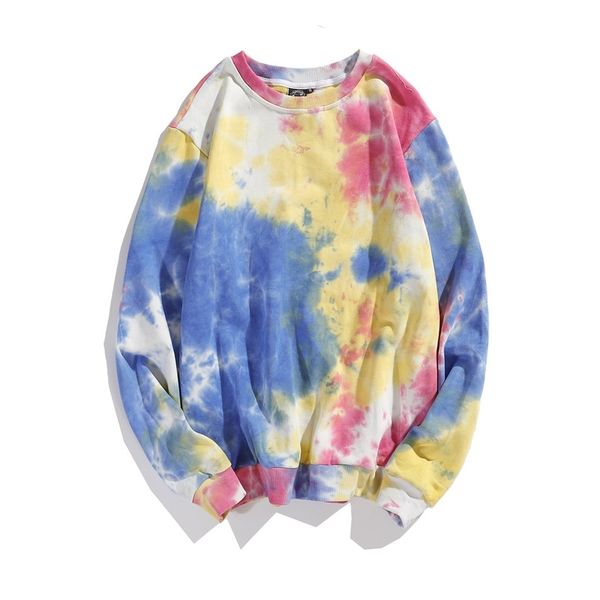 trendy tie dye tapered round neck sweater men's trendy hip hop loose trend large size versatile couple coat spring and autumn, Black
trendy tie dye tapered round neck sweater men's trendy hip hop loose trend large size versatile couple coat spring and autumn, Black