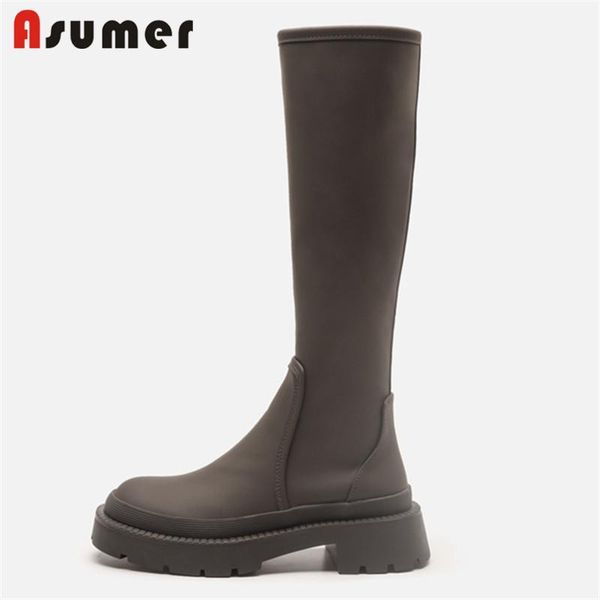boots asumer 2022 est knee high women shoes square heels zipper autumn winter fashion casual riding, Black
boots asumer 2022 est knee high women shoes square heels zipper autumn winter fashion casual riding, Black