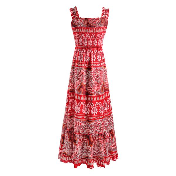 red bohemian sling strap backless print chiffon midi dress summer beach holiday a-line d2271 210514, Black;gray
red bohemian sling strap backless print chiffon midi dress summer beach holiday a-line d2271 210514, Black;gray