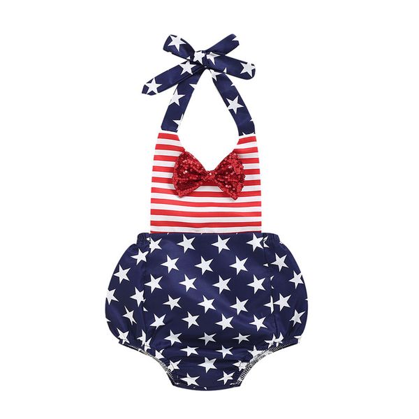 summer baby girls american flag print sleeveless halter striped print romper jumpsuits for baby infant independence day clothes, Blue
summer baby girls american flag print sleeveless halter striped print romper jumpsuits for baby infant independence day clothes, Blue