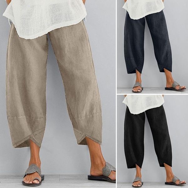 summer cotton linen elastic waist women capris solid color pocket trousers wide leg casual loose beach cropped plus size, Black;white
summer cotton linen elastic waist women capris solid color pocket trousers wide leg casual loose beach cropped plus size, Black;white