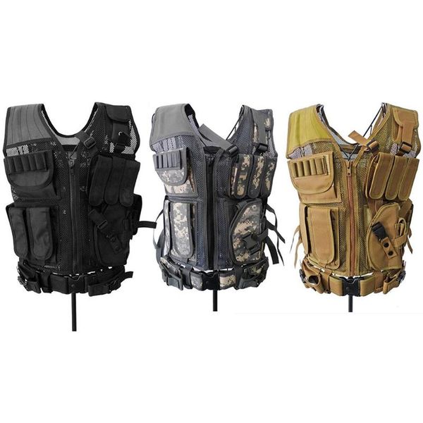 hunting jackets nylon multi-pocket mesh vest outdoor multi pocket jacket waistcoat for cs hiking equipment, Camo;black
hunting jackets nylon multi-pocket mesh vest outdoor multi pocket jacket waistcoat for cs hiking equipment, Camo;black