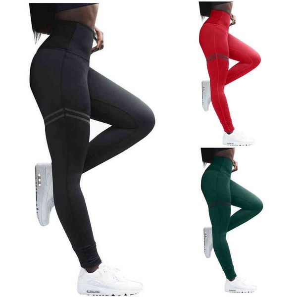women leggings long solid tight high waist sport gym clothing tights elasticity s fitness yoga pants, Black
women leggings long solid tight high waist sport gym clothing tights elasticity s fitness yoga pants, Black