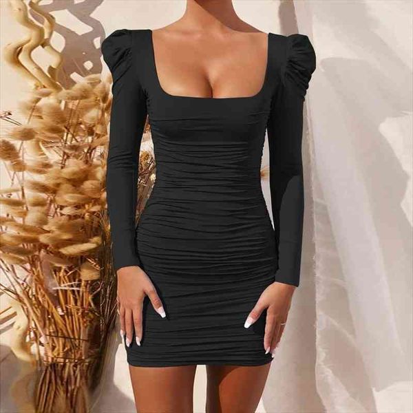 spring autumn square collar womens tracksuits club bodycon party dress basic puff sleeve wrap ruched slim mini woman fashion, Gray
spring autumn square collar womens tracksuits club bodycon party dress basic puff sleeve wrap ruched slim mini woman fashion, Gray