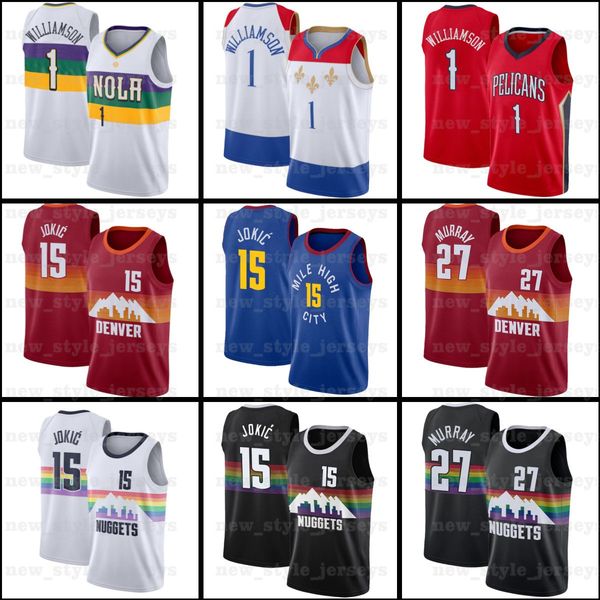 ncaa duke 1 zion 15 nikola williamson murray jokic 27 jamal a2 denver\rnuggets\rnew orleans\rpelicans\rmen basketball jerseys, Black
ncaa duke 1 zion 15 nikola williamson murray jokic 27 jamal a2 denver\rnuggets\rnew orleans\rpelicans\rmen basketball jerseys, Black