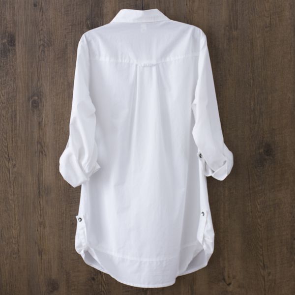 100% cotton 2021 spring summer women white blouse long-sleeved slim cotton casual work white shirts office lady button 0.22
100% cotton 2021 spring summer women white blouse long-sleeved slim cotton casual work white shirts office lady button 0.22
