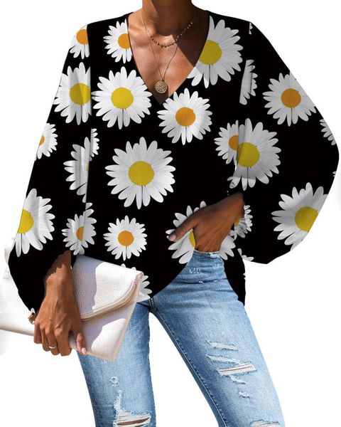 sunflower 3d print women blouse plus size tee shirts v neck chiffon blouses ladies vintage long sleeve clothes for female women's &, White
sunflower 3d print women blouse plus size tee shirts v neck chiffon blouses ladies vintage long sleeve clothes for female women's &, White