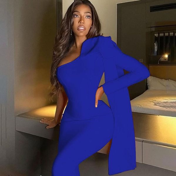 fashion blue one shoulder long sleeves bow bodycon bandage dress vinatge vestios bandagem celebrity part casual dresses, Black;gray
fashion blue one shoulder long sleeves bow bodycon bandage dress vinatge vestios bandagem celebrity part casual dresses, Black;gray