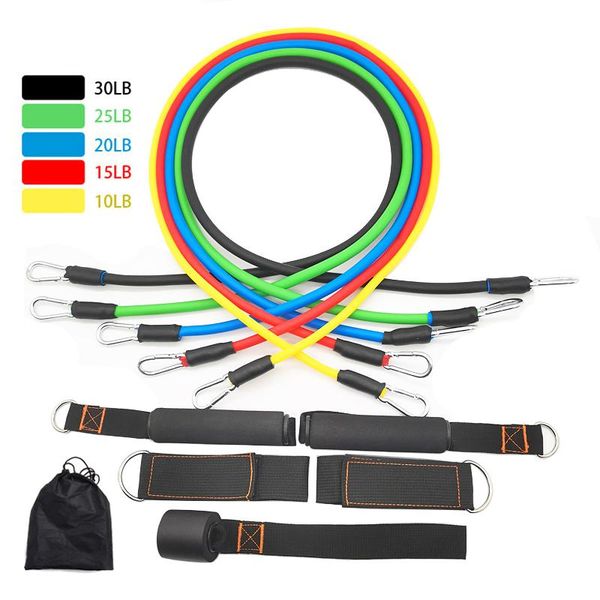 resistance bands 11-piece set of tpe tensioner, tension rope, muscle training, elastic fitness exercise equipment
resistance bands 11-piece set of tpe tensioner, tension rope, muscle training, elastic fitness exercise equipment