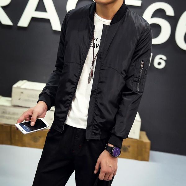 men's jackets men spring autumn thin casual slim outwear bomber jacket fashion stand collar jaqueta plus size hj485, Black;brown
men's jackets men spring autumn thin casual slim outwear bomber jacket fashion stand collar jaqueta plus size hj485, Black;brown