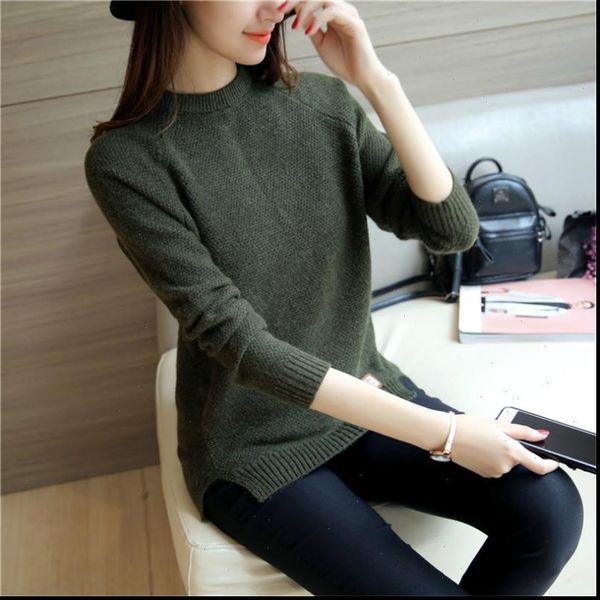 womens sweaters sweater split loose autumn and winter models wild short paragraph bottoming shirt long sleeved round neck knit tide, White;black
womens sweaters sweater split loose autumn and winter models wild short paragraph bottoming shirt long sleeved round neck knit tide, White;black