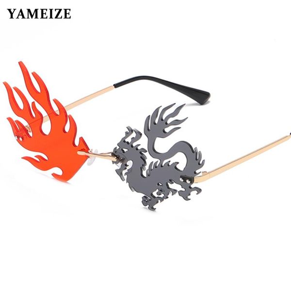 personality frameless sunglasses fire phoenix eyewear for party unique rimless irregular vintage eyeglasses, White;black
personality frameless sunglasses fire phoenix eyewear for party unique rimless irregular vintage eyeglasses, White;black
