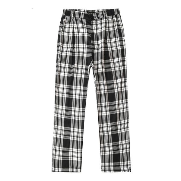 autumn and winter street versatile men women lovers classic black--white plaid casual pants
autumn and winter street versatile men women lovers classic black--white plaid casual pants