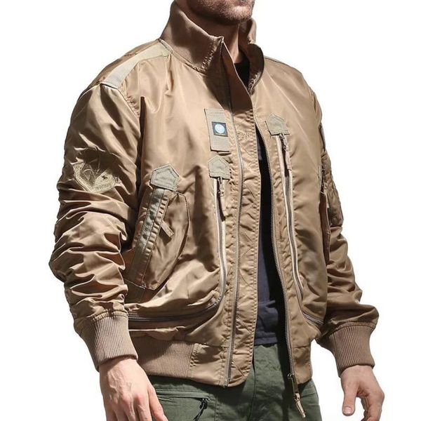 men's jackets bomber jacket men windbreaker military streetwear army flight baseball tactical coat stand up collar chaqueta hombre, Black;brown
men's jackets bomber jacket men windbreaker military streetwear army flight baseball tactical coat stand up collar chaqueta hombre, Black;brown