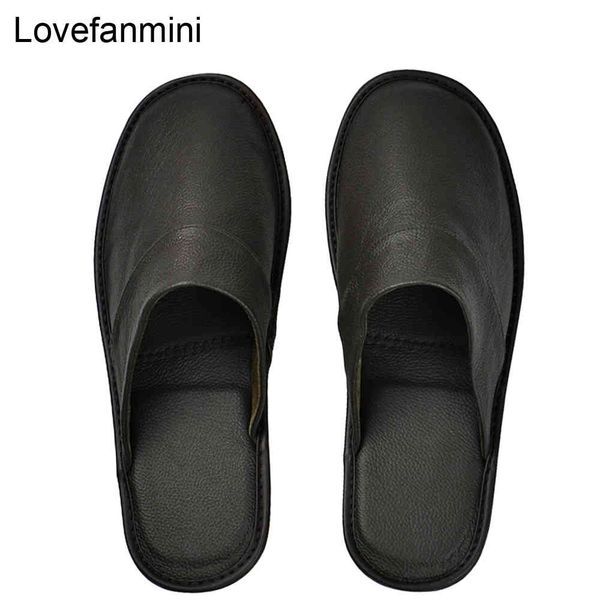 genuine cow leather slippers couple indoor non-slip men women home fashion casual single shoes tpr soft soles spring autum 519 y0427, Black
genuine cow leather slippers couple indoor non-slip men women home fashion casual single shoes tpr soft soles spring autum 519 y0427, Black