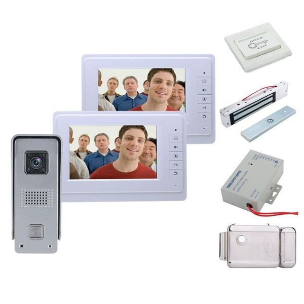 home security 7'' tft lcd wired 2monitor video door phone visual intercom speakerphone system+electronic locks phones
home security 7'' tft lcd wired 2monitor video door phone visual intercom speakerphone system+electronic locks phones