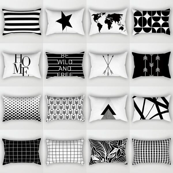 cushion/decorative pillow black and white throw case nordic geometric cushion cover home sofa decorative pillows 30x50cm
cushion/decorative pillow black and white throw case nordic geometric cushion cover home sofa decorative pillows 30x50cm