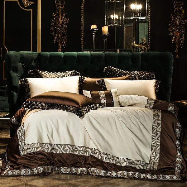 bedding sets shabby chic embroidery patchwork duvet cover luxury golden satin cotton set bed sheet bedspread pillow shams
bedding sets shabby chic embroidery patchwork duvet cover luxury golden satin cotton set bed sheet bedspread pillow shams