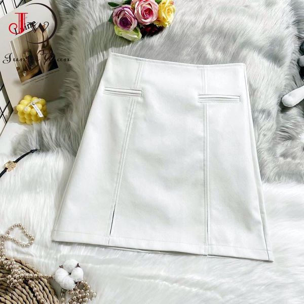 skirts pu leather skirt women elegant chic split a-line high waist solid office lady mini bodycon black white
skirts pu leather skirt women elegant chic split a-line high waist solid office lady mini bodycon black white