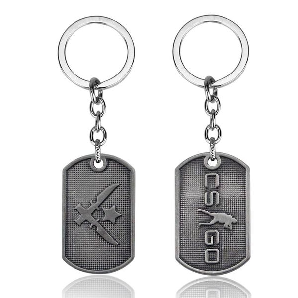 keychains sell counter strike cs go metal logo dog tag pendant key holder ring chain gifts for men and w, Silver 
keychains sell counter strike cs go metal logo dog tag pendant key holder ring chain gifts for men and w, Silver