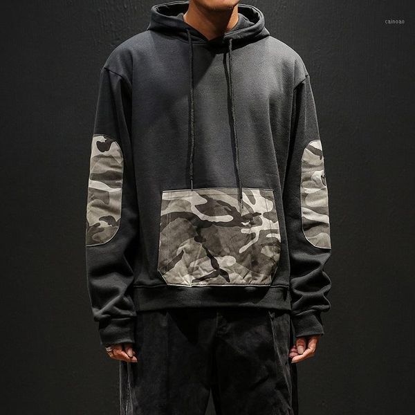 men's hoodies & sweatshirts loose camouflage men outwear spring autumn streetwear japan korean style hooded jacket homme plus size, Black
men's hoodies & sweatshirts loose camouflage men outwear spring autumn streetwear japan korean style hooded jacket homme plus size, Black