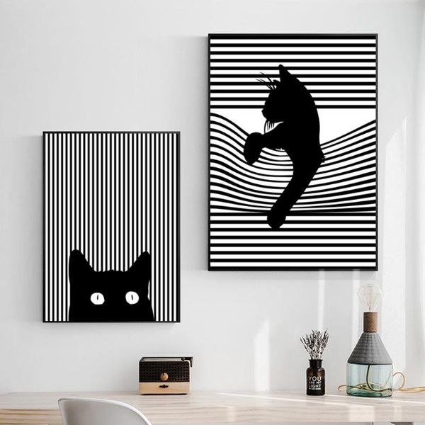 paintings abstract minimalist black line cat canvas painting art nordic posters and prints wall pictures for living room decor frameless
paintings abstract minimalist black line cat canvas painting art nordic posters and prints wall pictures for living room decor frameless