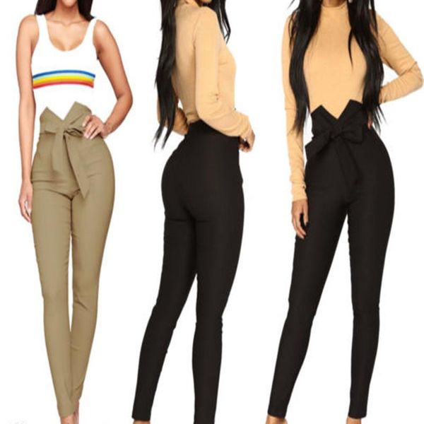 fashion womens elegant lady black high waist plus size female bow stretch pencil pants females casual slim trousers women's & capris, Black;white
fashion womens elegant lady black high waist plus size female bow stretch pencil pants females casual slim trousers women's & capris, Black;white