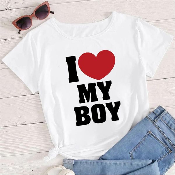 summer versatile lovers i women my boy letter graphic casual valentines day creative korean vogue trend, White
summer versatile lovers i women my boy letter graphic casual valentines day creative korean vogue trend, White