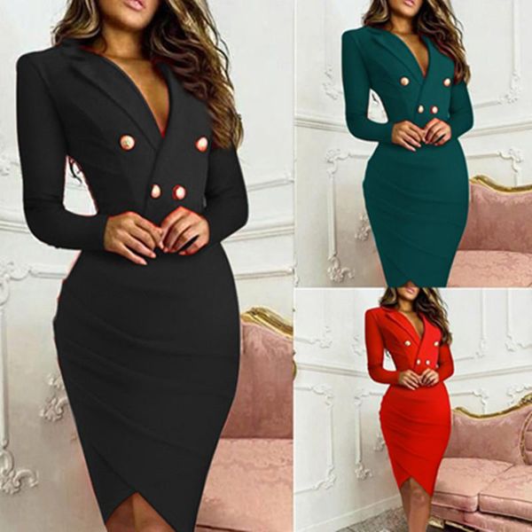casual dresses autumn elegant slim dress women office lady commute fashion v-neck long-sleeved button, Black;gray
casual dresses autumn elegant slim dress women office lady commute fashion v-neck long-sleeved button, Black;gray
