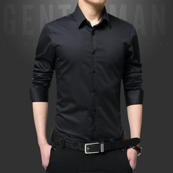 men's casual shirts autumn long-sleeved solid-color cotton lapel non-iro gentleman shirt wild, White;black
men's casual shirts autumn long-sleeved solid-color cotton lapel non-iro gentleman shirt wild, White;black